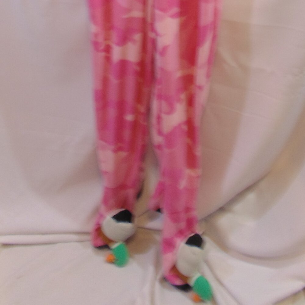 DUCK DYNASTY Footed Pajamas PINK CAMO Costume UNION SUIT size Medium - Picture 6 of 6